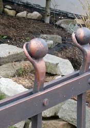 Kovaná brána a malá bránka