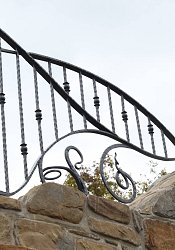 Kované vonkajšie zábradlie