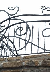 Kované vonkajšie zábradlie