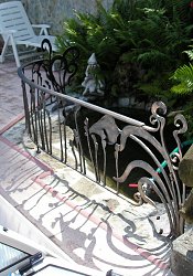 Zábradlie záhradné