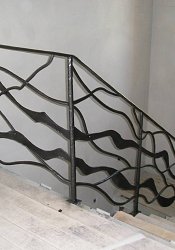 Kované zábradlie francúzske okno