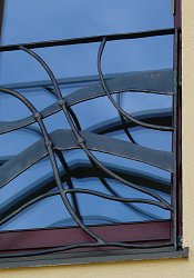 Kované zábradlie francúzske okno