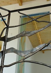 Kované zábradlie francúzske okno