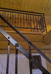 Kované zábradlie na schodisko.