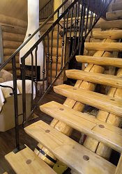 Kované zábradlie na schodisko.