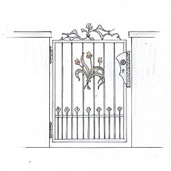 Kovaná malá bránka