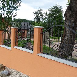 Kovaná brána krídlová