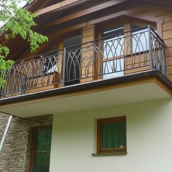 Kované exteriérové zábradlie