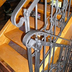 Kované zábradlie, interiérové