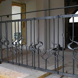 Kované zábradlie, interiérové